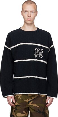 Navy Monogram Sweater