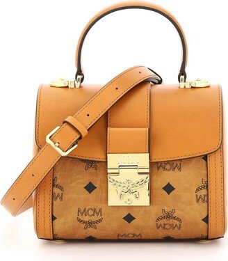 Tracy Logo Plaque Foldover Top Handle Bag