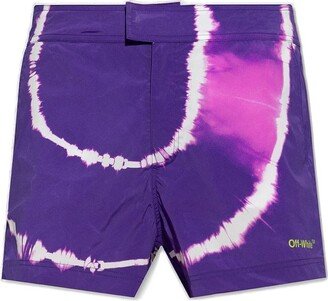 Tie-Dye Stretch Swimming Shorts