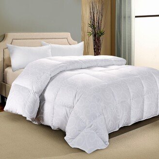 LCM Home Fashions, Inc. Soft All-Season Cotton Damask Down Alternative Comforter