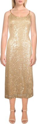 Womens Sequin Long Cocktail and Party Dress