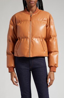 Maris Faux Leather Puffer Coat