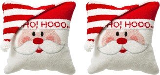 2 Pack Hooked 3D Santa Pillow