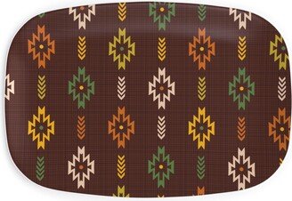 Serving Platters: The Wild West Geometric - Multi Serving Platter, Multicolor