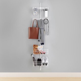 Elfa Utility Wire Closet Wall-Mounted Rack White