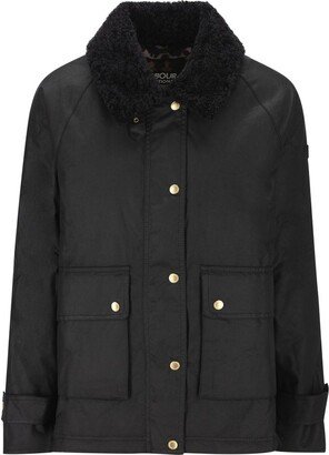 Collared Button-Up Coat-AE