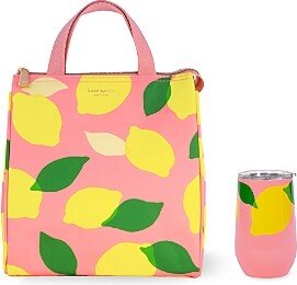 Lemon Toss Lunch Bag and Wine Tumbler