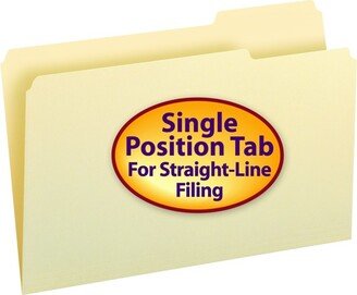 Smead Manila Folder, 1/3-Cut Tab Right Position, Legal Size, 100 Per Box (15333)