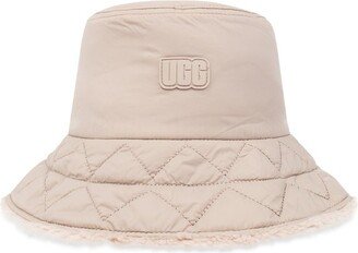 Logo Patch Quilted Edge Bucket Hat