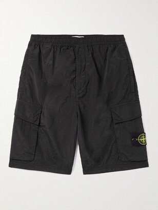 Straight-Leg Logo-Appliquéd Nylon Metal Cargo Shorts