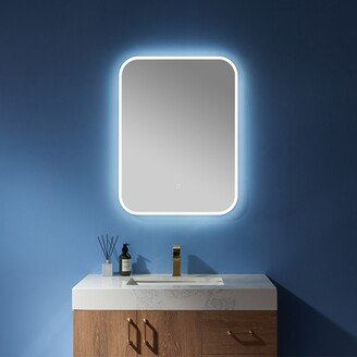 24'' Horizontal Wall Mounted LED Modern and Contemporary Bathroom/Vanity Wall Mirror - Glass