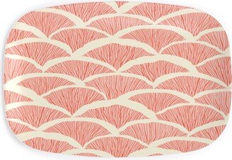 Serving Platters: Gills - Peach Serving Platter, Pink