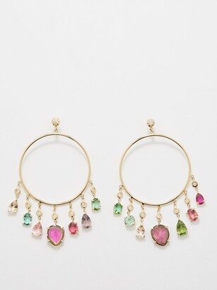 Sophia Shaker Diamond & Tourmaline Earrings