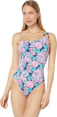 Leola One-Piece (Oyster Bay Navy Shroom with A View) Women's Swimsuits One Piece