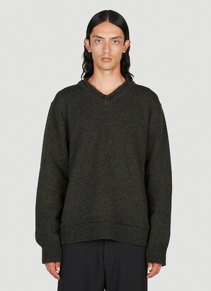 Elbow Patch Sweater - Man Knitwear Green L