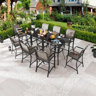 Patio Festival 8-Person Bar Height Dining Set