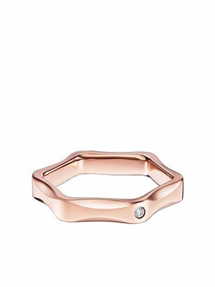 18kt rose gold LABELLO 1 stone diamond ring