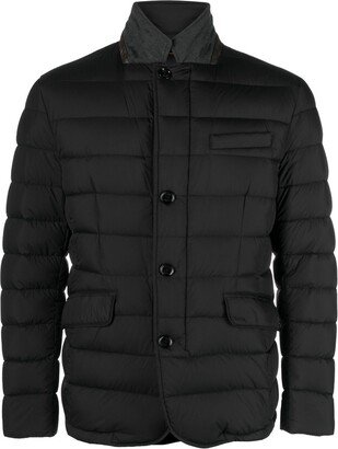 Button-Up Padded Down Jacket-AA