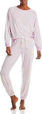 Star Seeker Pajama Set in Pink Serenity Gingham