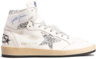 Sky Star Leather High-Top Sneakers