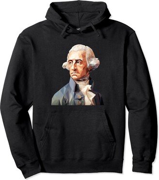 Antoine Lavoisier Art And Chemistry Designs Antoine Lavoisier Low Poly Art Pullover Hoodie