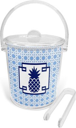 1 1/2 Quart Blue Trellis Acrylic Ice Bucket