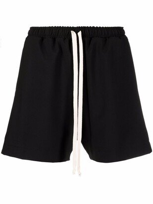 Drawstring Flared Shorts