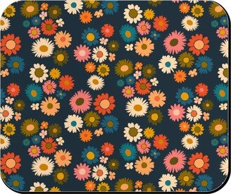 Mouse Pads: Painted Daisies - Multi Mouse Pad, Rectangle Ornament, Multicolor