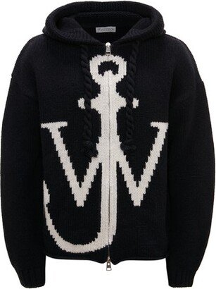 Zip front Anchor hoodie-AA