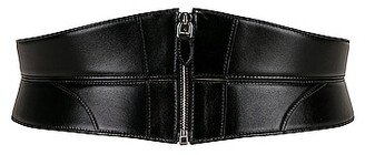 Small Zip Bustier Belt in Black