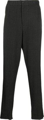 Ribbed Tapered-Leg Trousers