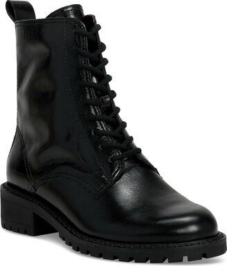 Women's Kancie Lace-Up Lug Sole Combat Boots