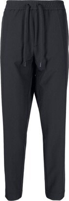 Cotton-Blend Tapered Trousers-AA