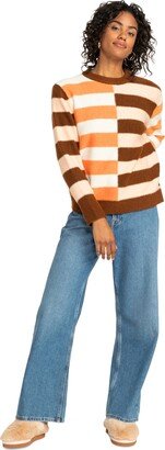 Juniors' Jungle Groove Striped Sweater