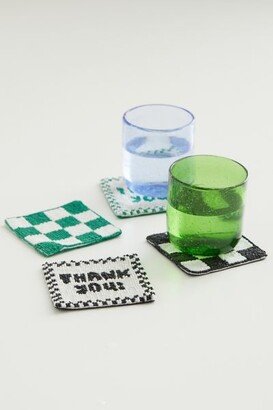 Diner Beaded Coaster Set