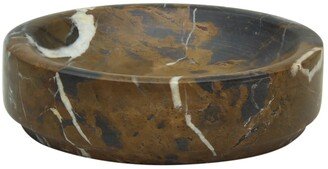 Marble Crafter Eris Collection Black And Gold Marble Soap Dish