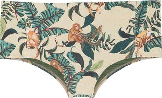 Parati jungle-print swimming trunks