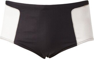 Two-Tone Panel Swim Shorts