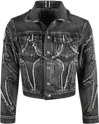 THUG CLUB Tribal denim jacket