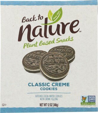 Back To Nature Creme Cookies - Classic - Case of 6 - 12 oz.