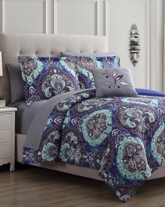 Modern Threads 8Pc Printed Reversible Complete Bed Set