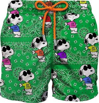 Snoopy Cool Bandana Swim Shorts