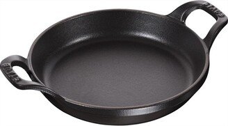 Cast Iron 7.5-inch Round Gratin Baking Dish - Matte Black