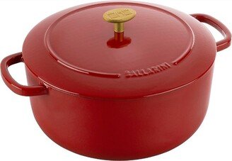 Bellamonte Cast Iron 5.75-qt Round Dutch Oven - Pomodoro Red