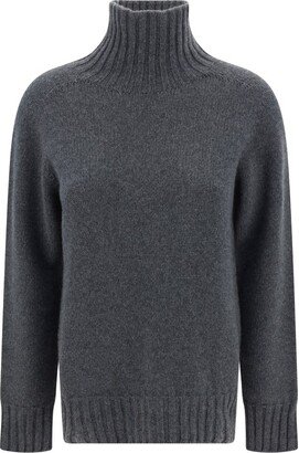 Long Sleeeved Roll-Neck Knitted Jumper