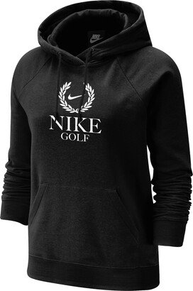 Women's Golf Fleece Hoodie in Black