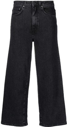 High-Waisted Wide-Leg Jeans-AC