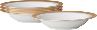 Odessa Gold Set of 4 Fruit Bowls, Service For 4