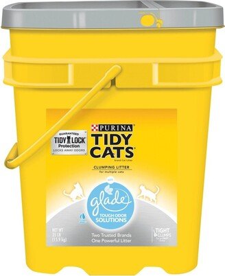 Purina Tidy Cats with Glade Tough Odor Solutions Multiple Cats Clumping Litter