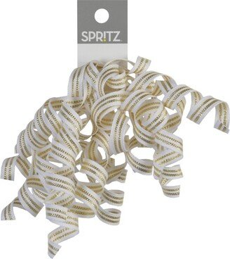 Curl Swirl Bow Gold/White - Spritz™